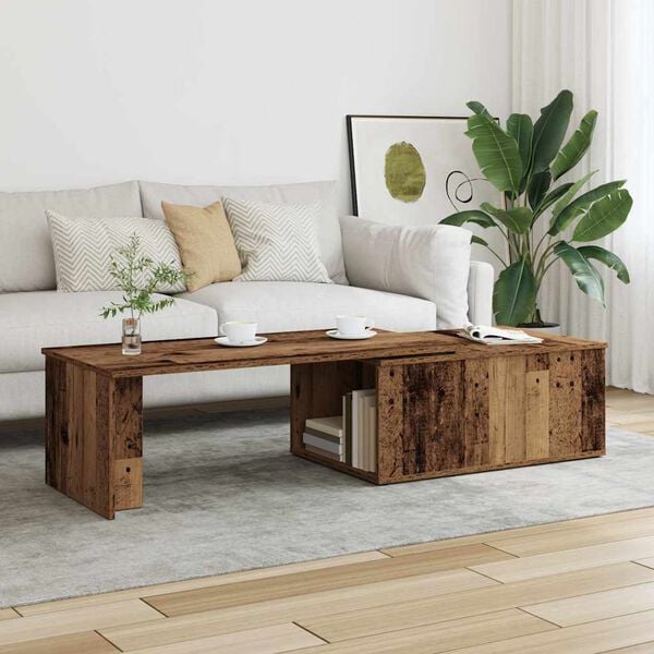 291566 - VIDA XL Tavolinë kafeje prej druri të vjetër 150x50x35 cm