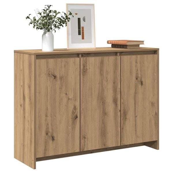 291572 - VIDA XL Bufe Artizanale Lisi 102x33x75 cm Dru i Inxhinieruar