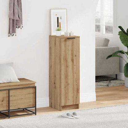 291573 - VIDA XL Dollap Këpucësh Artizanal Lisi 29,5x35x100,5 cm Dru i Inxhinieruar