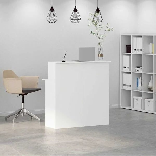 333552 - VIDA XL Tavolinë Pritjeje e Bardhë 100x50x103,5 cm Dru i Inxhinieruar