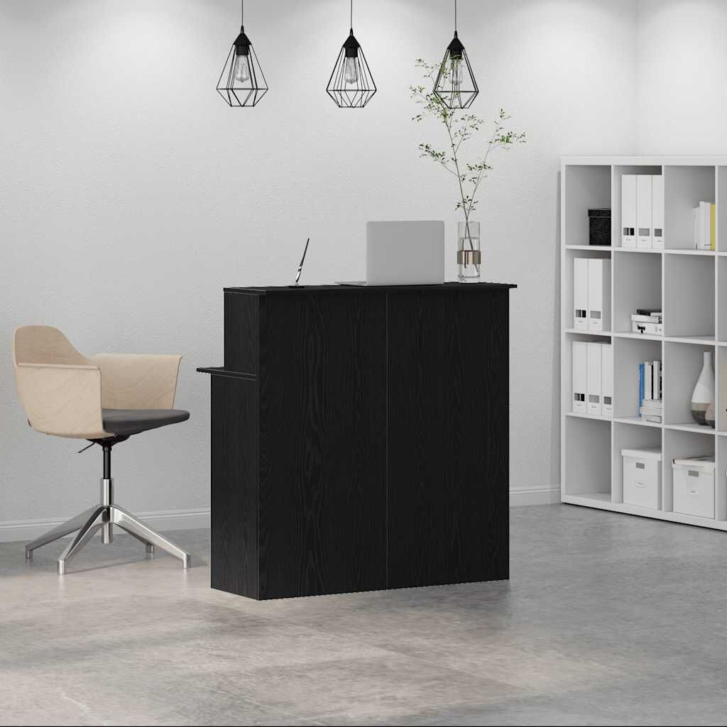 280596 - VIDAXL Tavolinë Pritjeje e Zezë 100x50x103,5 cm Dru i Inxhinierizuar