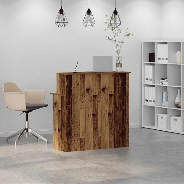 244865 - VIDAXL Tavolinë Pritjeje Dru i Vjetër 100x50x103,5 cm Dru i Inxhinierizuar
