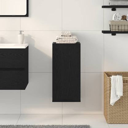 265549 - VIDAXL Dollap i montuar në mur, lisi i zi 32x20x67 cm, dru i përpunuar