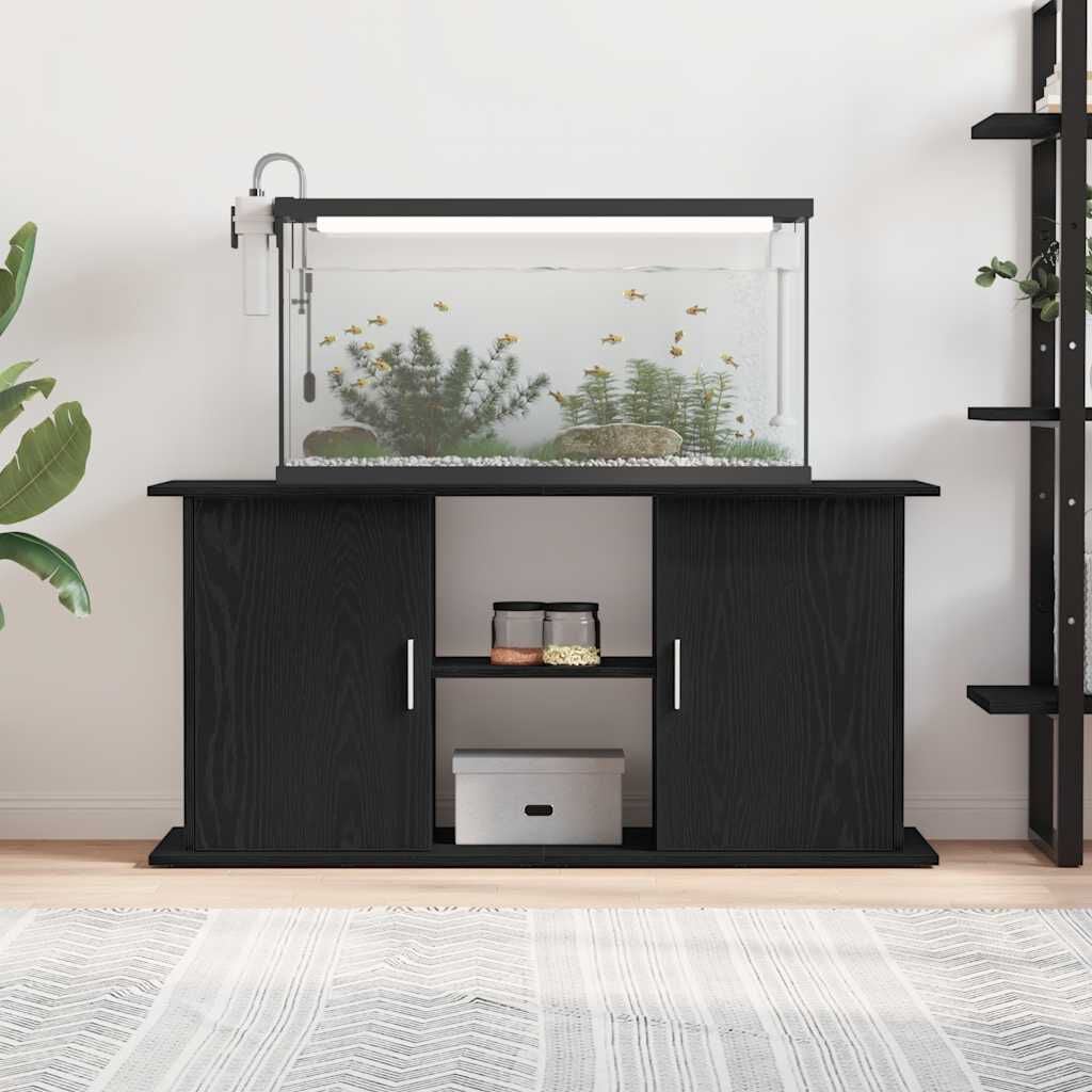 280619 - VIDAXL Stand Akuariumi Lisi i Zi 121x41x58 cm Dru i Inxhinieruar