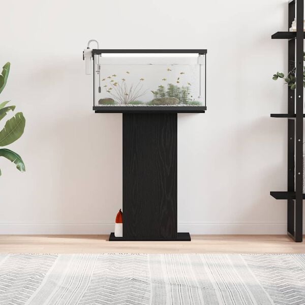 291596 - VIDAXL Stand Akuariumi Lisi i Zi 60,5x36x72,5 cm Dru i Inxhinieruar