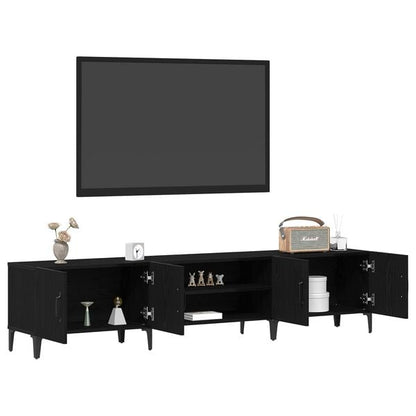 291599 - VIDAXL Kabinet TV Lisi i Zi 180x31,5x40 cm Dru i Inxhinieruar