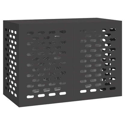 334518 - VIDAXL Mbulesë kondicioneri e zezë 100 x 50 x 70 cm çelik i galvanizuar
