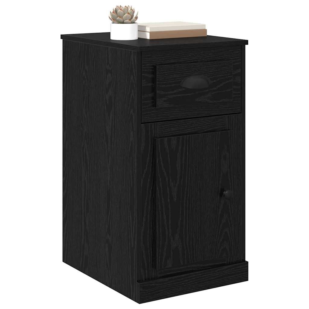 265611 - vidaXL Dollap Anësor Lisi i Zi 40 x 50 x 75 cm Dru i Përpunuar