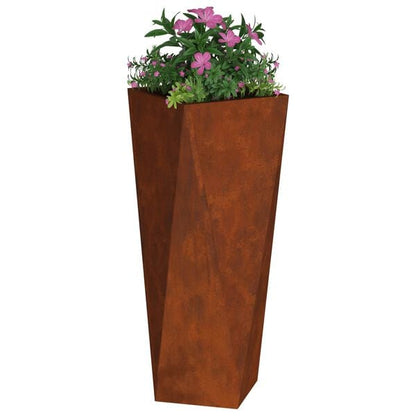 291634 - vidaXL Vazo e Vjetër 30 x 30 x 75 cm Çelik i Rezistent ndaj Motit