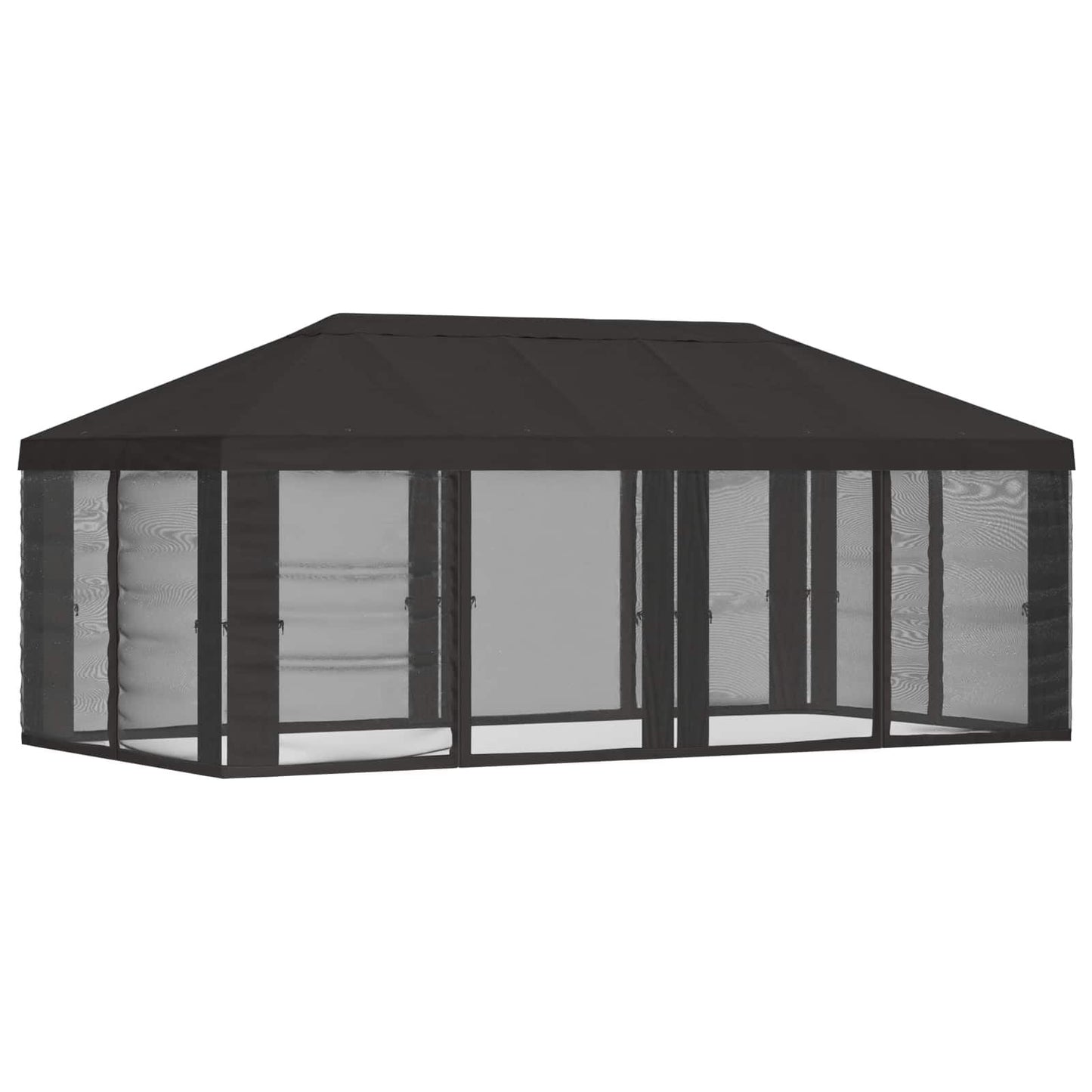 280685 - Mbulesë për Gazebo vidaXL me Mure Anësore Antracit 600.5 x 300.5 cm