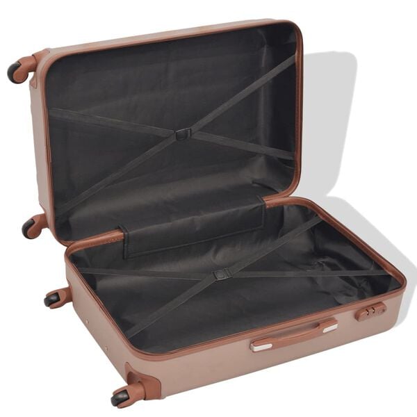 291648 - VIDA XL Set karrocesh me katër pjesë, ngjyrë shampanje
