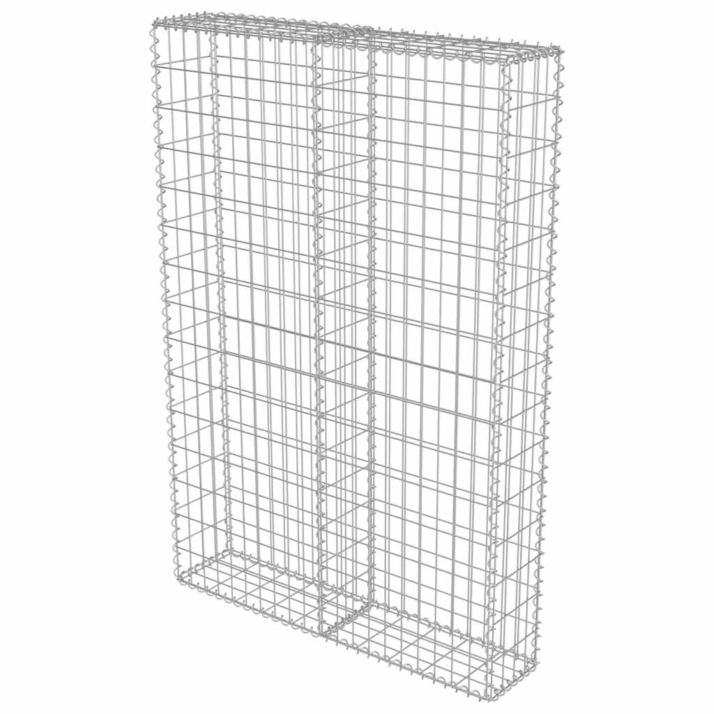 270094 - vidaXL Mur Gabioni me Mbulesa 100x20x150 cm – Çelik i Galvanizuar