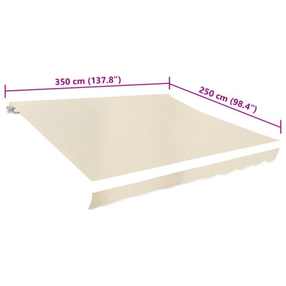 265504 - vidaXL Pëlhurë Zëvendësuese për Tendë 3×2.5 m – Krem