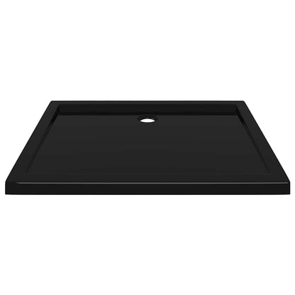 265016 - VIDAXL Tabaka Baze Dushi Drejtkëndëshe prej ABS, E Zezë 70x90 cm