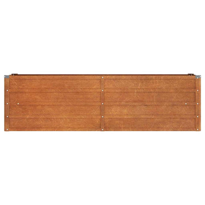 280023 - VIDAXL Shtrat i ngritur për kopsht, ngjyrë ndryshkur, 160x40x45 cm, çelik Corten