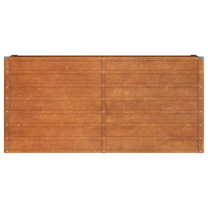 280025 - VIDAXL Shtrat i ngritur për kopsht, ngjyrë ndryshkur, 160x40x77 cm, çelik Corten