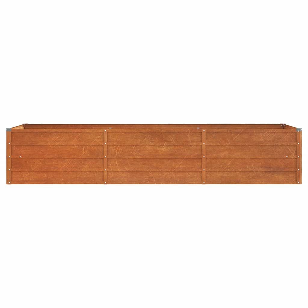 280031 - VIDAXL Shtrat Kopshti i Ngritur, i Rrënjët, Çelik Corten 240x80x45 cm