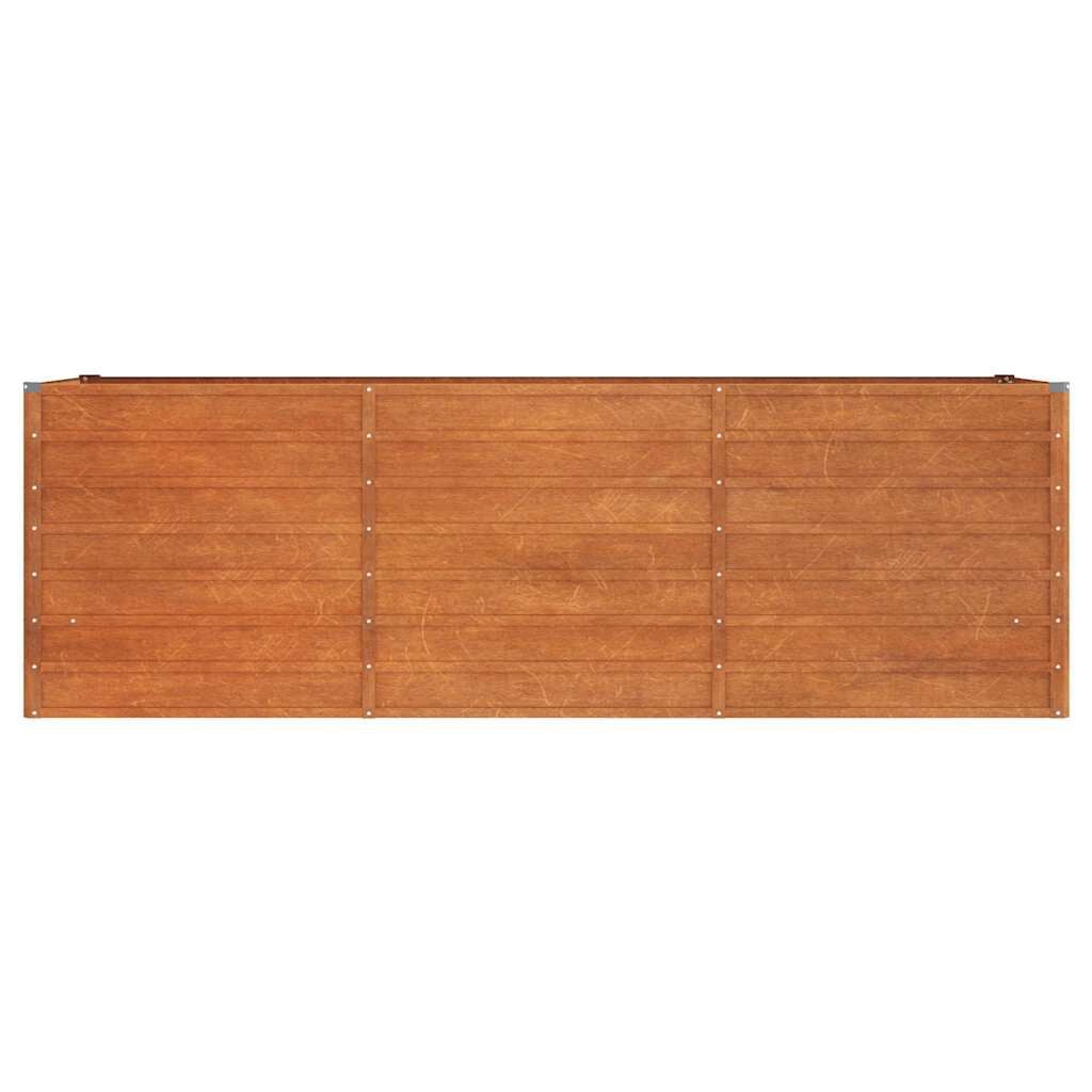 265032 - VIDA XL Shtrat i ngritur për kopsht, ngjyrë ndryshkur, 240x80x77 cm, celik Corten