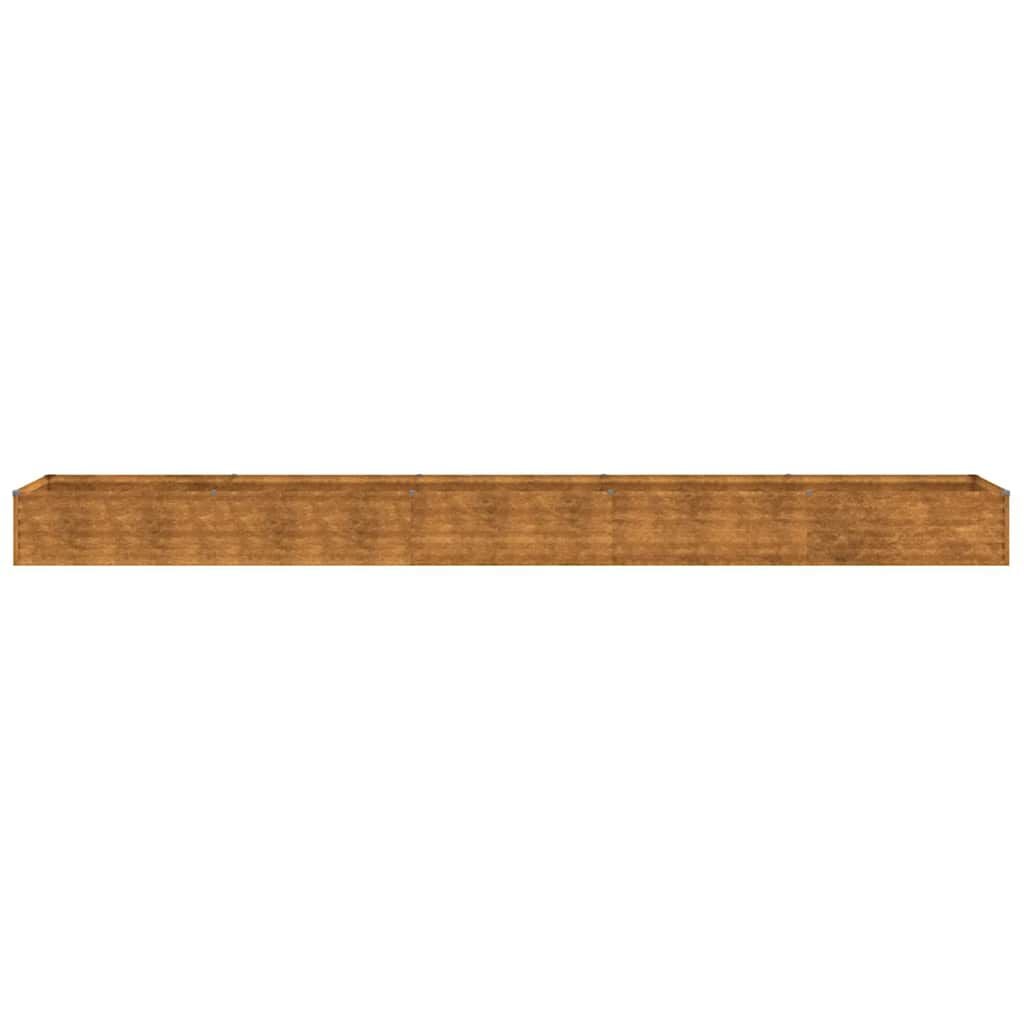 280034 - VIDAXL Shtrat i ngritur për kopsht 482x50x36 cm prej çeliku Corten