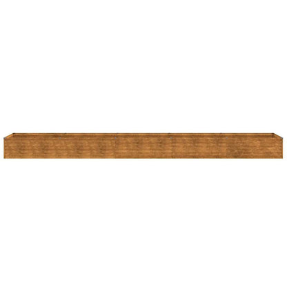 280034 - VIDAXL Shtrat i ngritur për kopsht 482x50x36 cm prej çeliku Corten