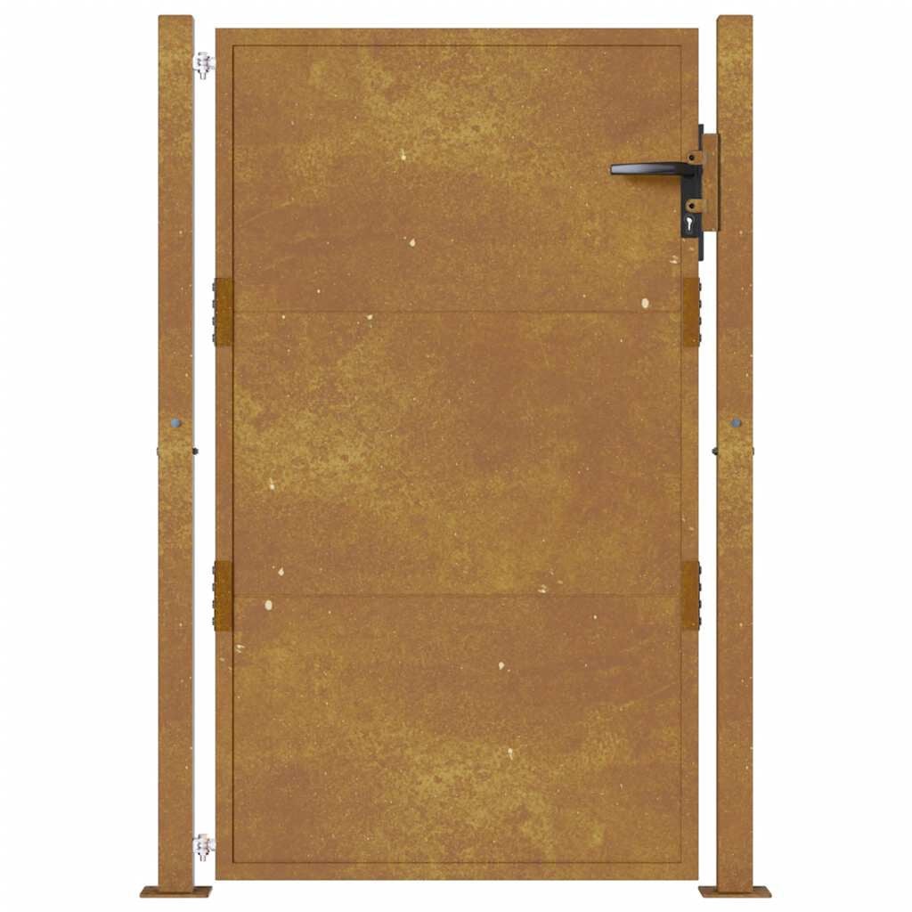 280037 - VIDAXL Portë Kopshti 100x150 cm Çelik Corten e ndryshkur.