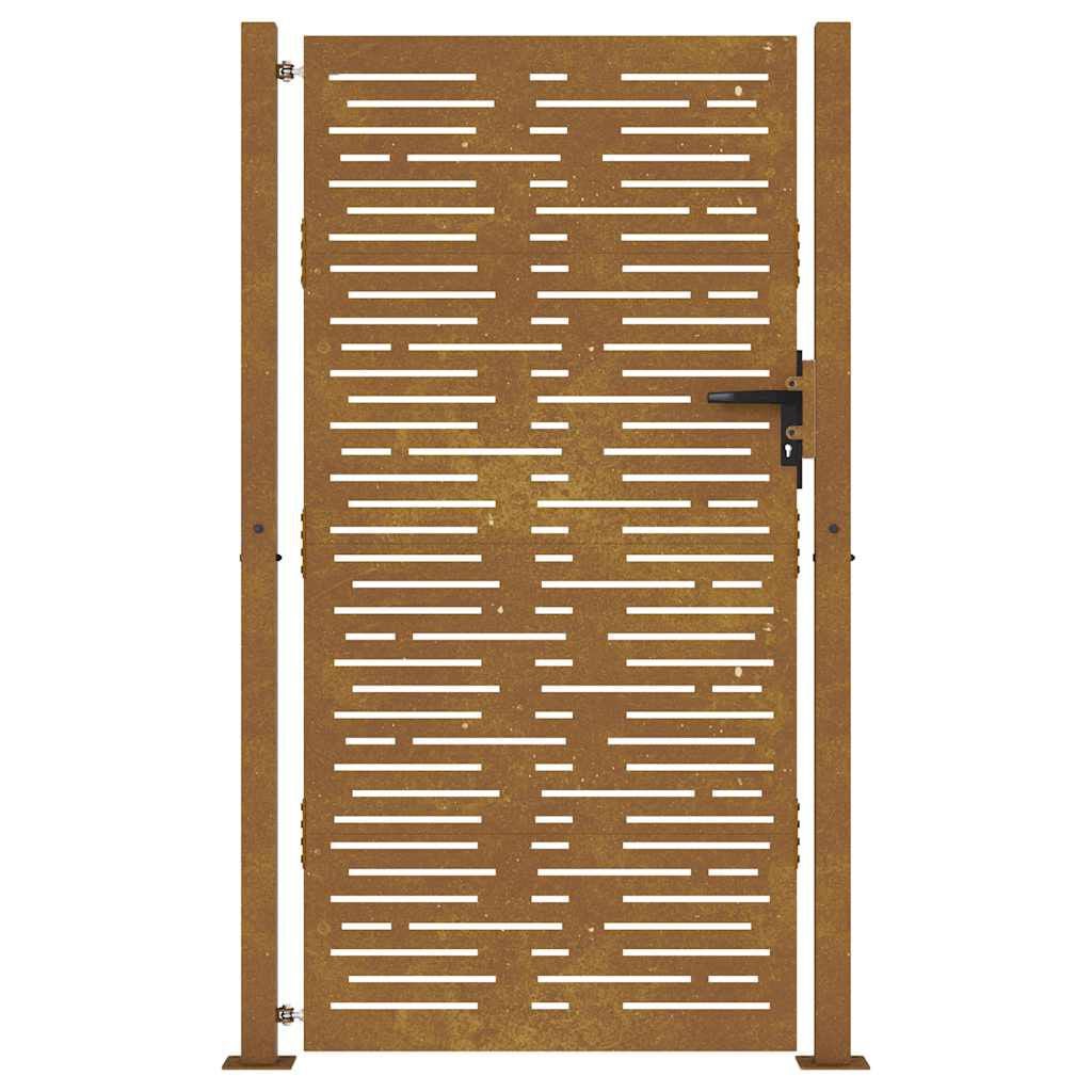 265040 - VIDA XL Portë Kopshti 100x175 cm Çelik Corten