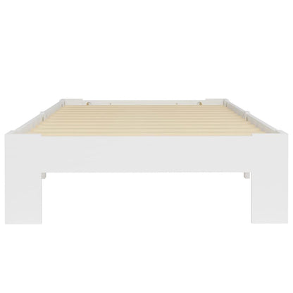 265073 - VIDAXL Kornizë Kreveti pa Dyshek, Dru Pishe i Bardhë 90x200 cm