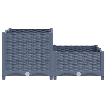280079 - VIDA XL Shtrat i ngritur 80x80x38 cm Polipropilen