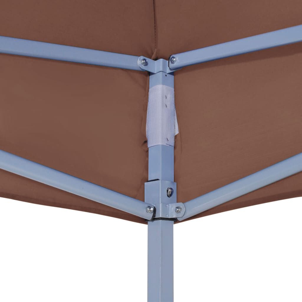 280087 - VIDAXL Çati Tende për Festa, 3x3 m, Kafe, 270 g/m²