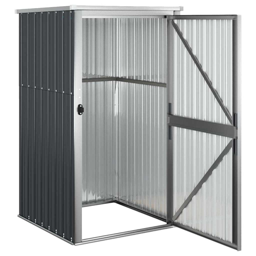 280091 - VIDA XL KASOLLE PËR VEGLA KOPSHTI ANTRACIT 88x89x161 CM ÇELIK I GALVANIZUAR