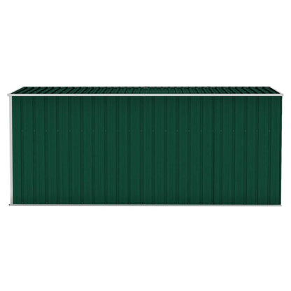 265088 - VIDAXL Kasolle Kopshti e Montuar në Mur, Ngjyrë Jeshile 118x382x178 cm, Çelik i Galvanizuar