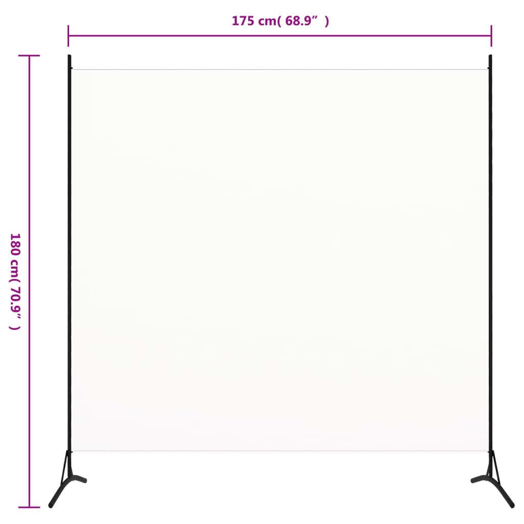 265144 - VIDA XL Ndarëse Dhome e Bardhë 175x180 cm Pëlhurë