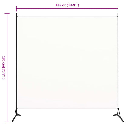 265144 - VIDA XL Ndarëse Dhome e Bardhë 175x180 cm Pëlhurë
