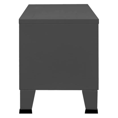 280158 - VIDAXL Kabinet TV Industrial Antracit 105x35x42 cm Metal