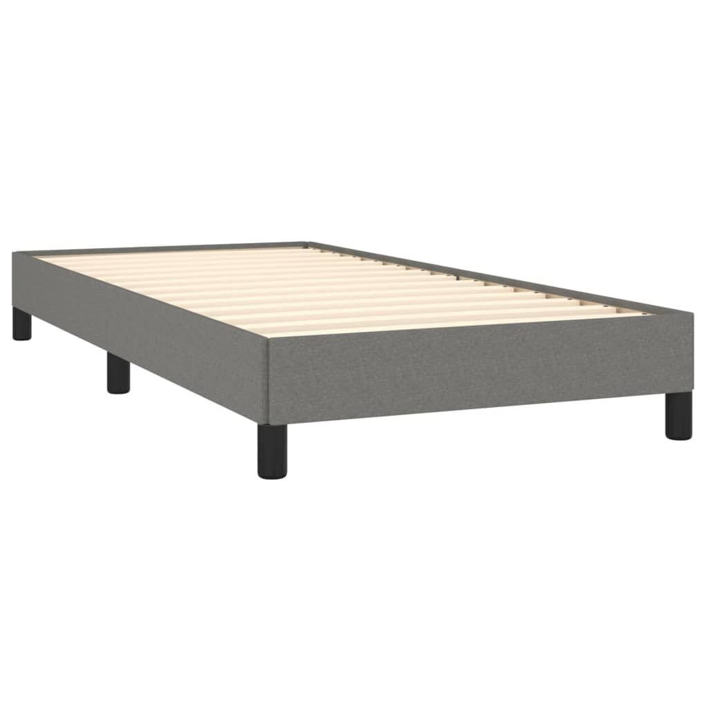 280175 - VIDAXL Kornizë shtrati pa dyshek, ngjyrë gri e errët 80x200 cm, material