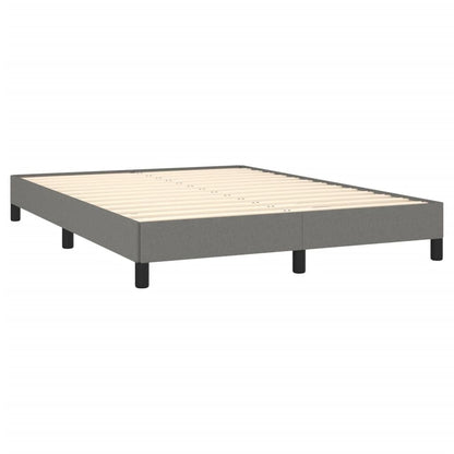 280177 - VIDAXL Kornizë shtrati pa dyshek, ngjyrë gri e errët 140x190 cm, material