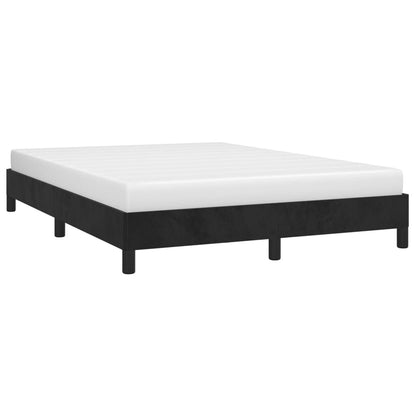 280178 - VIDAXL Kornizë shtrati pa dyshek, e zezë 140x190 cm, kadife