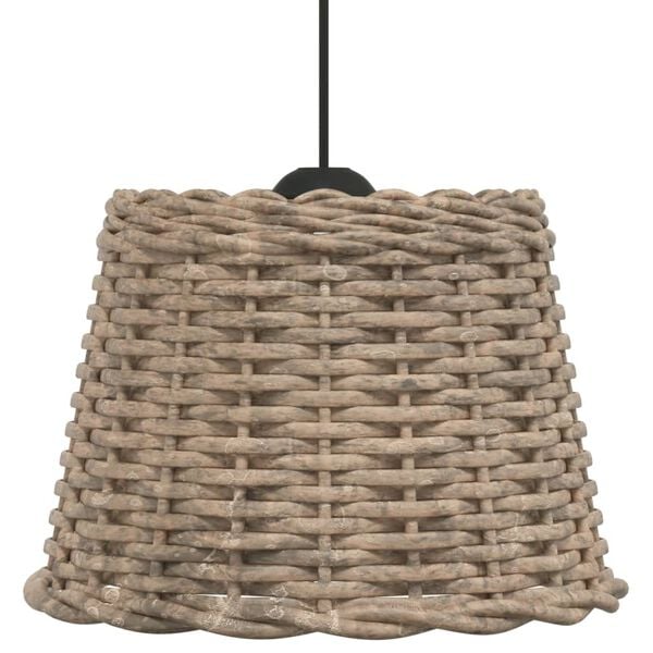 212473 - VIDAXL Abazhur Kafe Ø30x20 cm Ngjyrë Shelgu