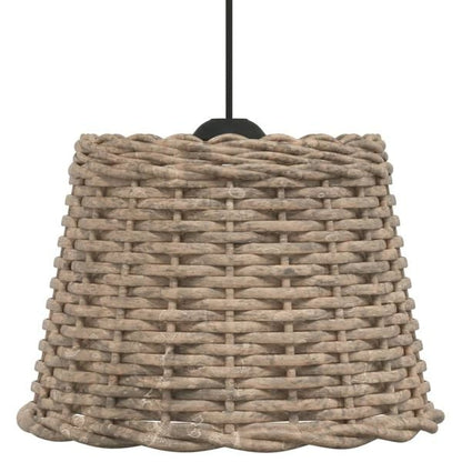 212473 - VIDAXL Abazhur Kafe Ø30x20 cm Ngjyrë Shelgu