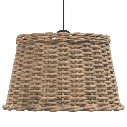 280242 - VIDAXL Llambë Tavani Ngjyrë Kafe Ø45x28 cm prej xunkthi