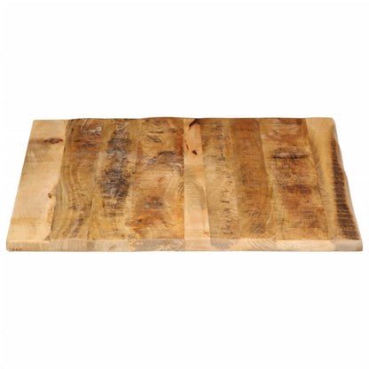 265238 - VIDAXL Sipërfaqe Tavoline 90x80x2,5 cm Dru i Masturbuar me Skaje Live, Mango e Ashpër