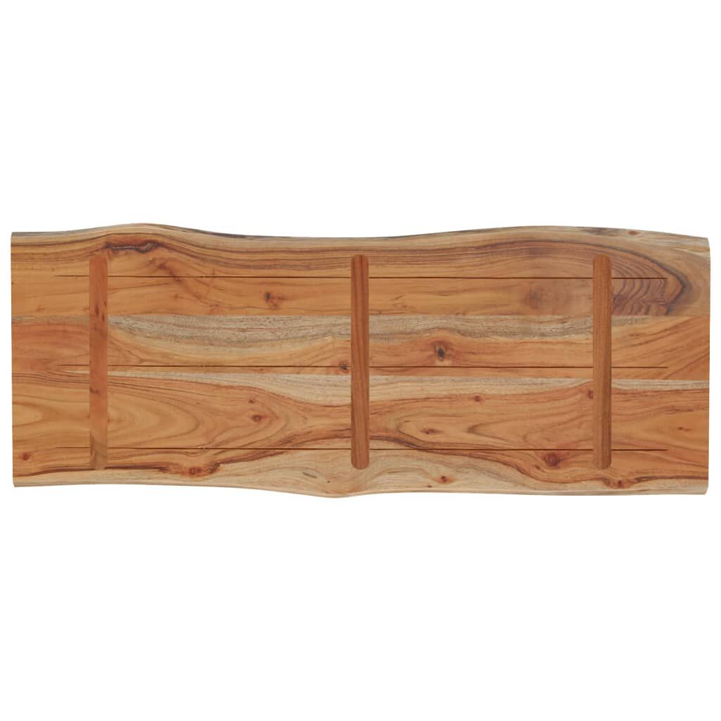 280260 - VIDA XL Sipërfaqe Tavoline Drejtkëndëshe prej Druri me Skaje Akazie 90x40x2,5 cm
