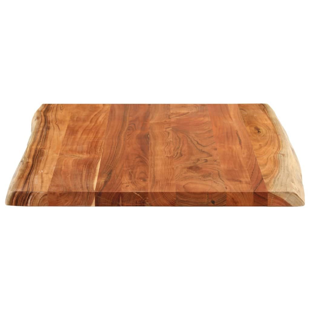 265239 - VIDAXL Sipërfaqe Tavoline Drejtkëndëshe prej Druri të Masturbuar me Skaje Akazie 90x80x2,5 cm