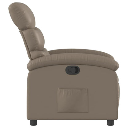 280265 - VIDA XL Karrige me mbështetëse Cappuccino prej lëkure artificiale