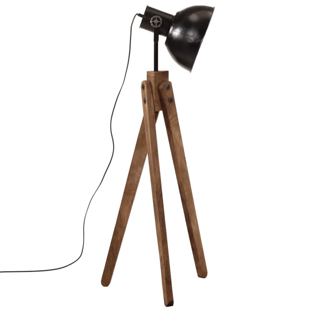 280267 - VIDA XL Llambë dyshemeje 25 W e zezë 45x45x120 cm E27