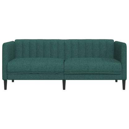 265260 - VIDA XL Divan 2-Vendësh, Material Jeshile i Errët
