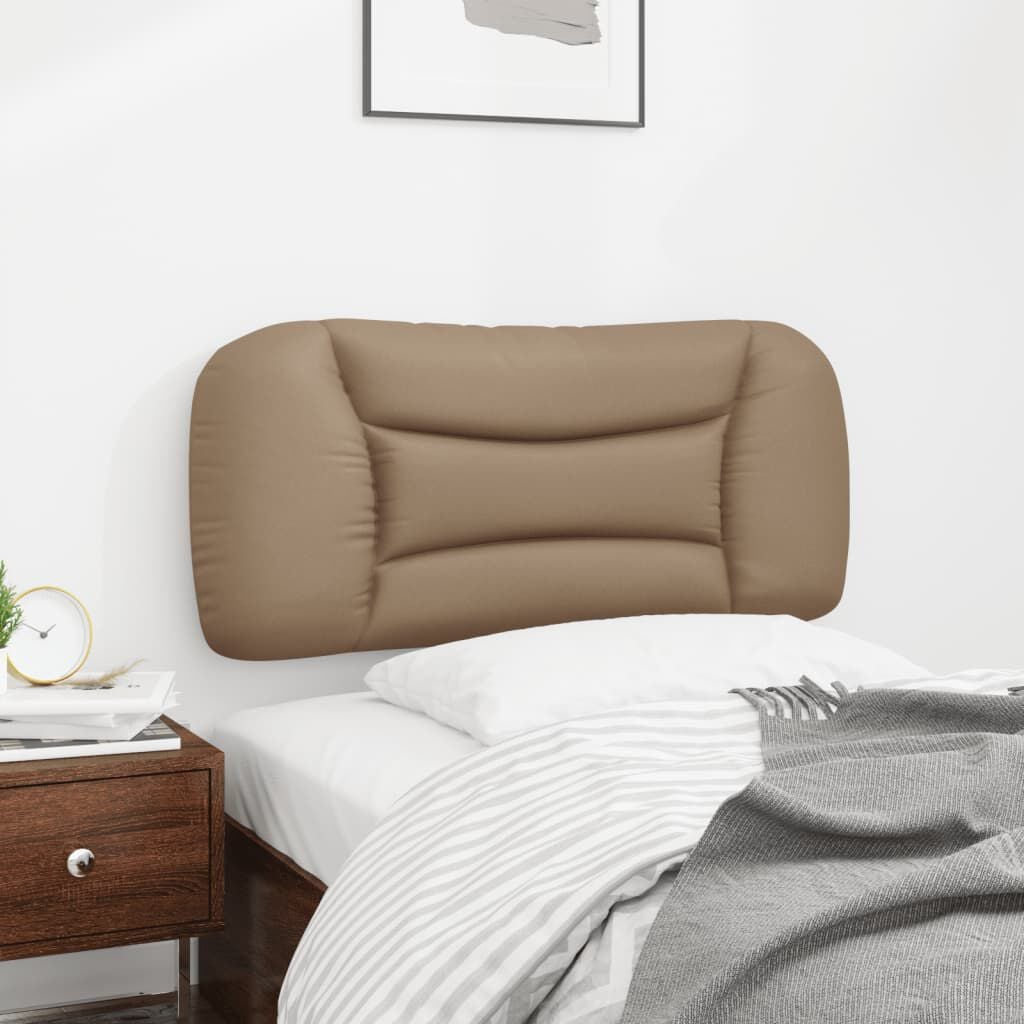 265269 - VIDA XL Jastëk për Kokën e Kreut "Hvar" Cappuccino 90 cm Lëkurë Artificiale