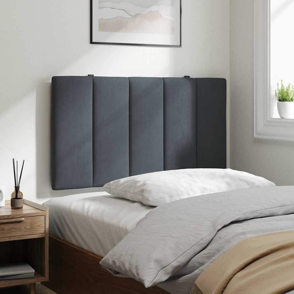 280278 - VIDA XL Jastëk për Kokën e Kreut "Hanko" Gri e Errët 90 cm Kadife