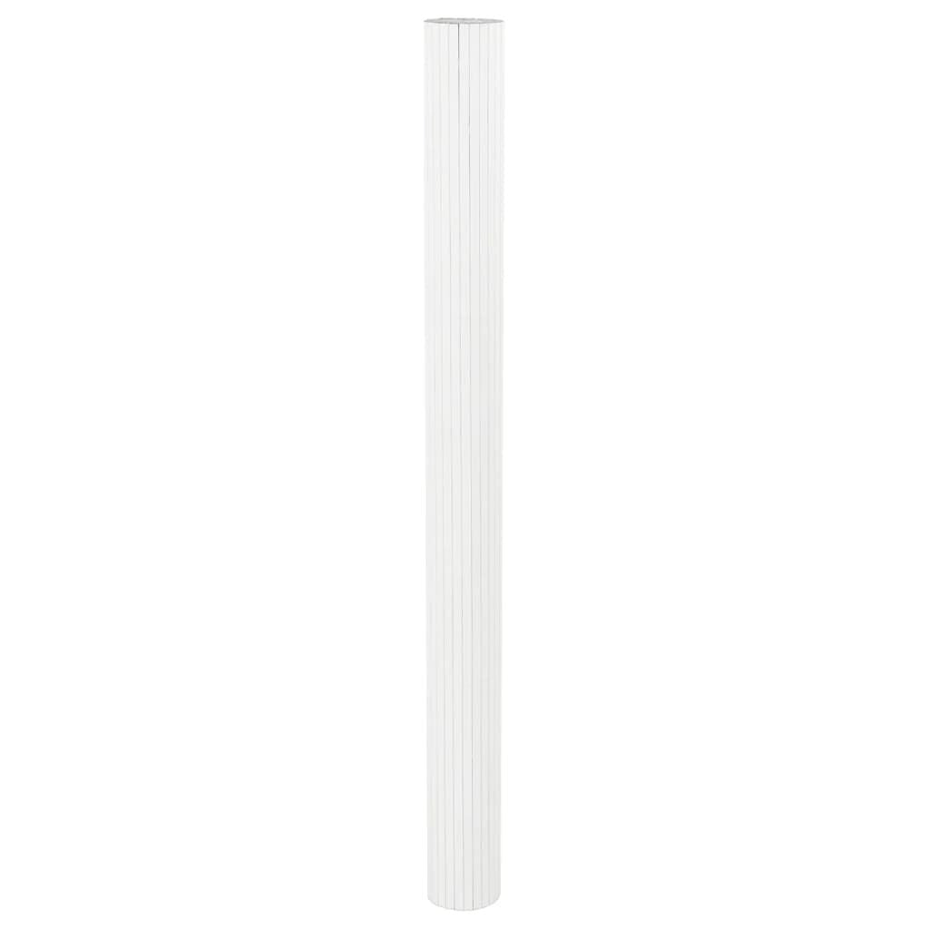265275 - VIDAXL Ndarës Dhome i Bardhë Gjerësia 400 cm Lartësia 165 cm Bambu