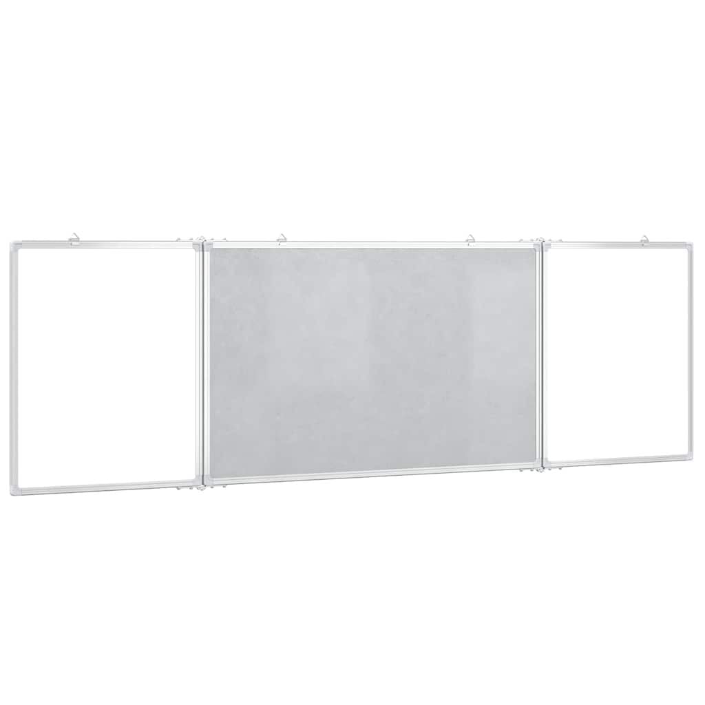 280308 - VIDA XL Tabelë e bardhë magnetike e palosshme prej alumini 200x60x1,7 cm